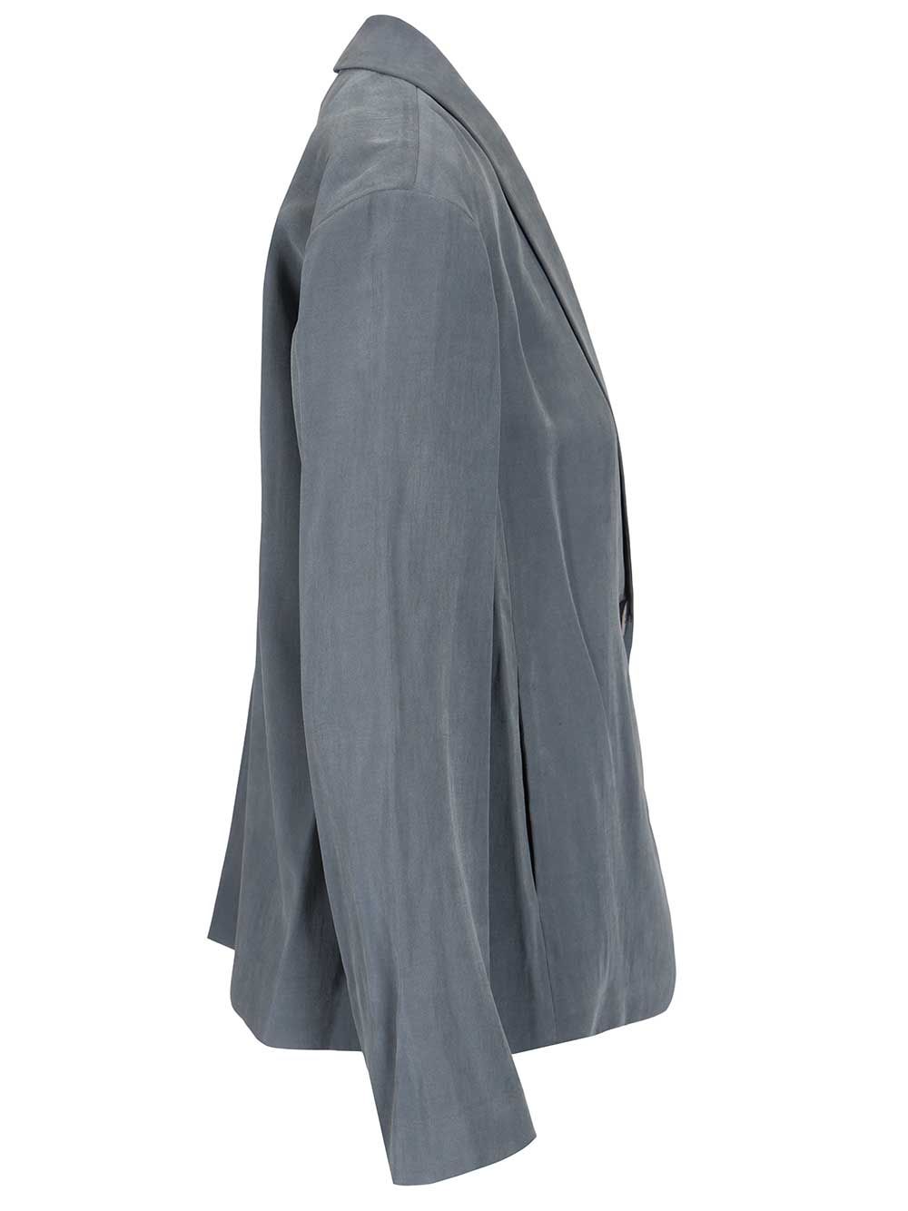 Emporio Armani Single-Breasted Blazer Jackets - Blue | 70b3131a9d29cad5610a766646def11635f86e2c