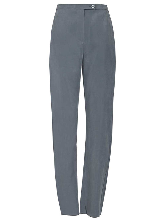 With Elasticated Waist Trousers Blue