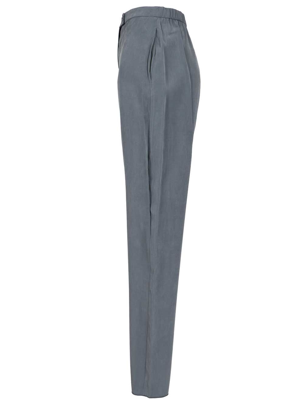 Emporio Armani With Elasticated Waist Trousers - Blue | fb9a770fca1c1c6bafd0cb2dec3db216b1cb9222