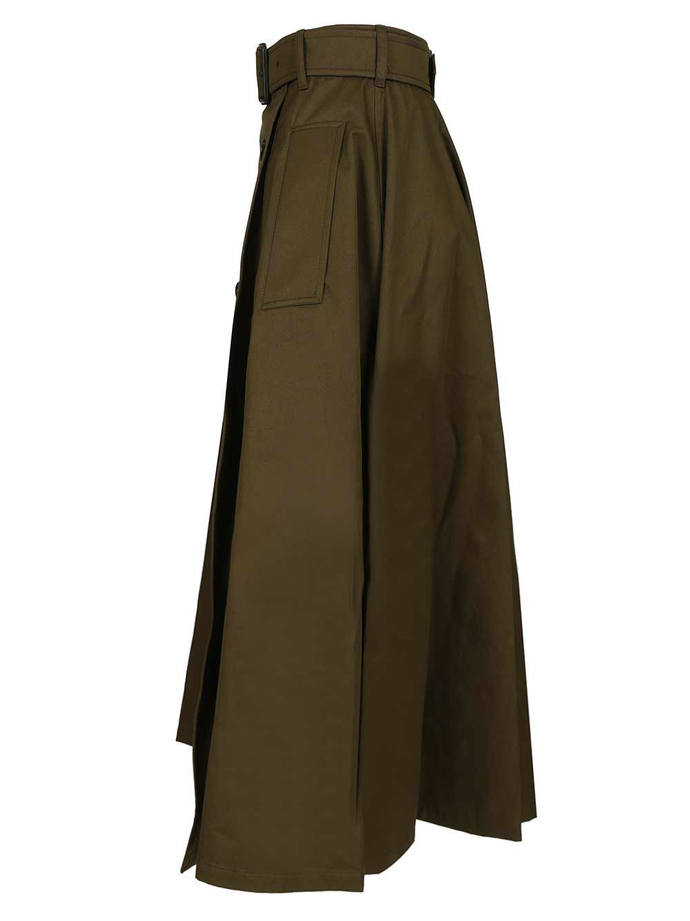 Burberry Midi Trench Skirt Skirts - Green | 5cdfa676180097783e7fbbb057cd39350c037bc5