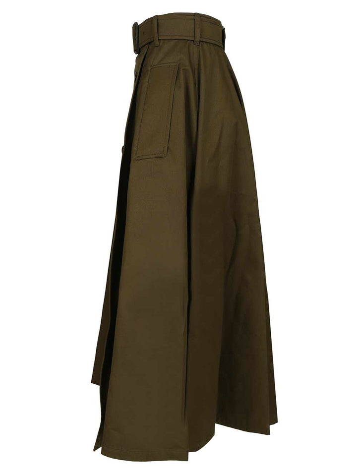 Burberry Midi Trench Skirt Skirts - Green | 5cdfa676180097783e7fbbb057cd39350c037bc5