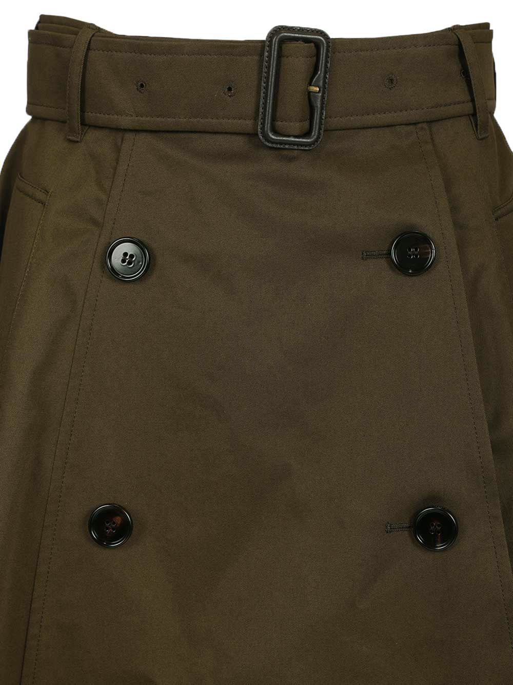 Burberry Midi Trench Skirt Skirts - Green | 5a079b63dcf4969996e5b34cf72d90f01dbb6310