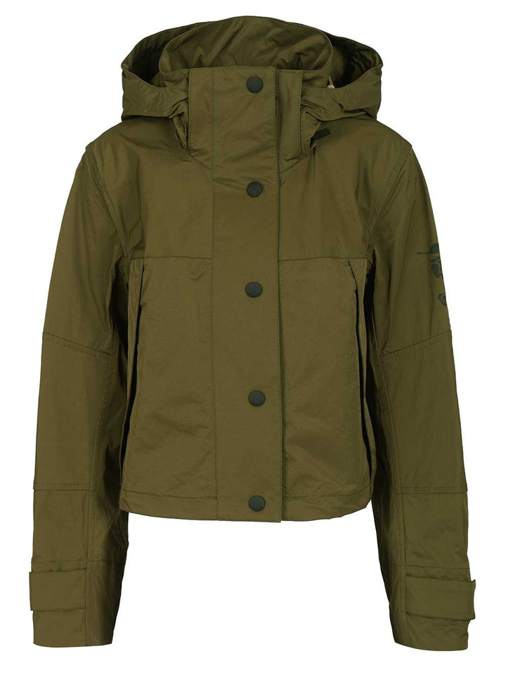 Burberry Norwood Cropped Nylon Jacket Jackets - Green | b2b072b4b58cdb3e083a496fa3420409907ced56