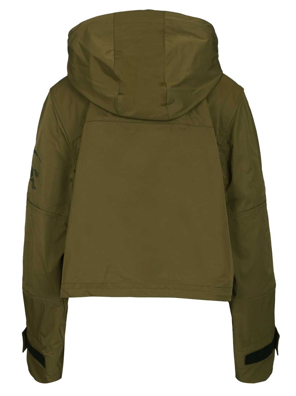 Burberry Norwood Cropped Nylon Jacket Jackets - Green | f26e05bd13492d5bd522923d96154cba7a717ba1