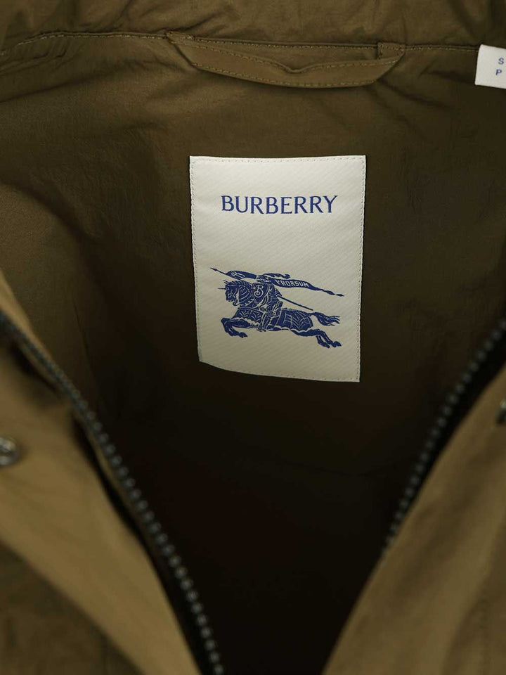 Burberry Norwood Cropped Nylon Jacket Jackets - Green | eb7d408509c64380b587bc9bfe11783189475c50
