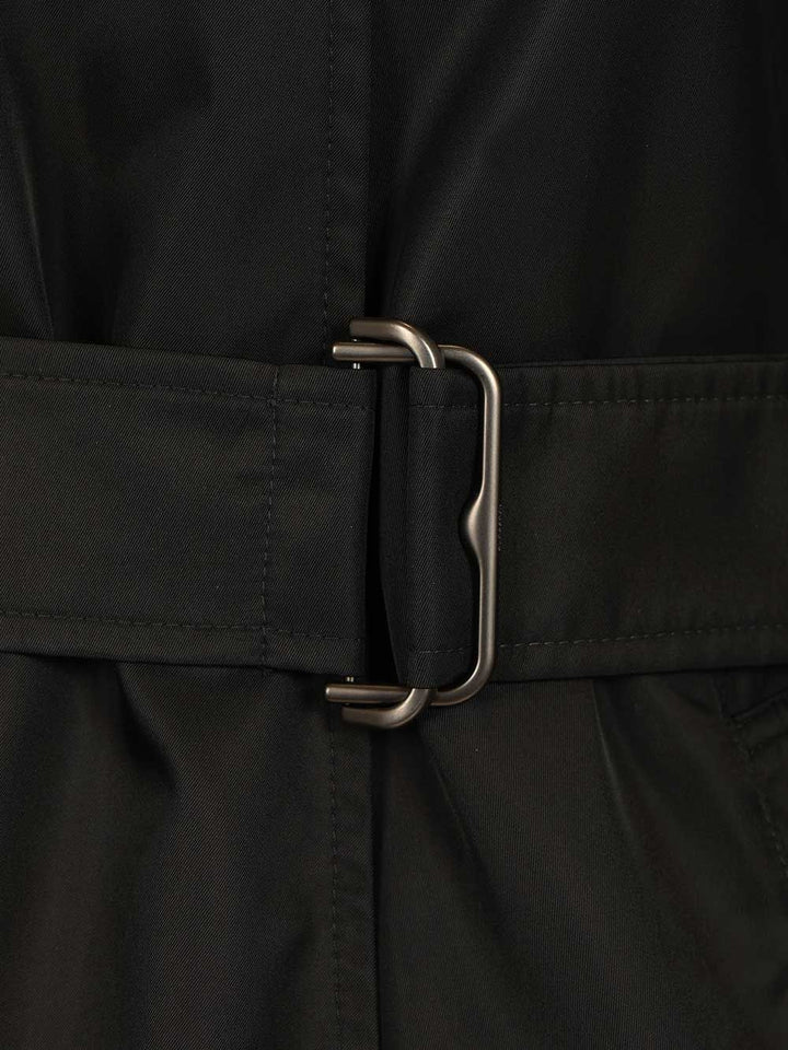 Burberry Long Car Coat With Hood Coats - Black | 402fd5c2bcacbd8f523ee9d2749ca473c6ff9417