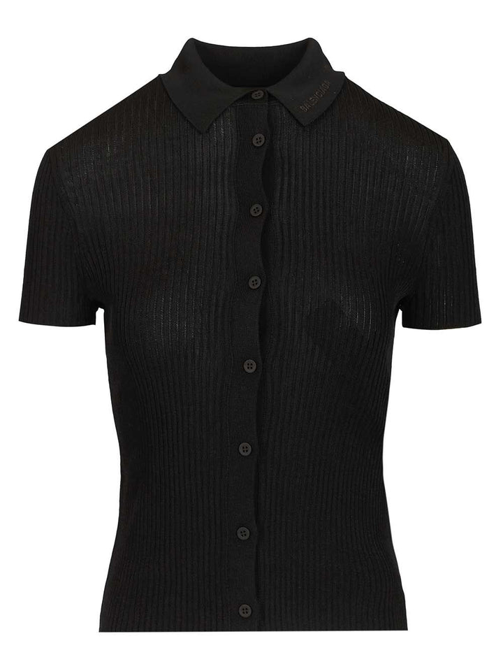 Balenciaga Short-Sleeved Shirt T-Shirt - Black | 11c30edaab5a6ec0e0baee4d70e1030afd8c29de