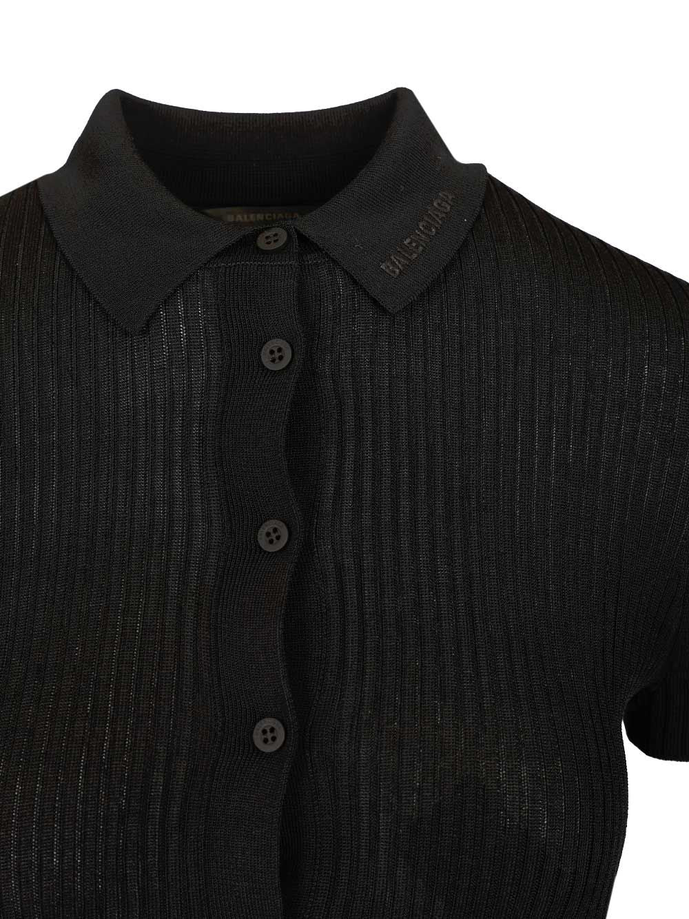 Balenciaga Short-Sleeved Shirt T-Shirt - Black | 42244ebd016325d04e25bc95488e170ea9f31520