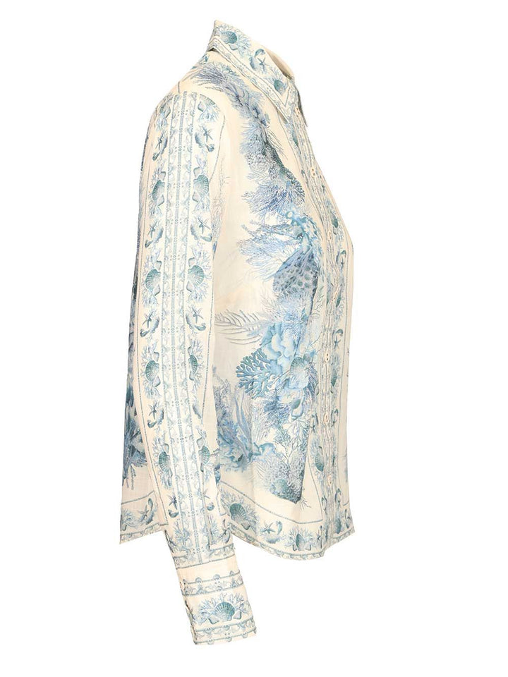 Zimmermann Wanderlust Body Shirt Shirts - Light blue | f45b22bc562e796a9490e62cf24e87d5f936cb0c
