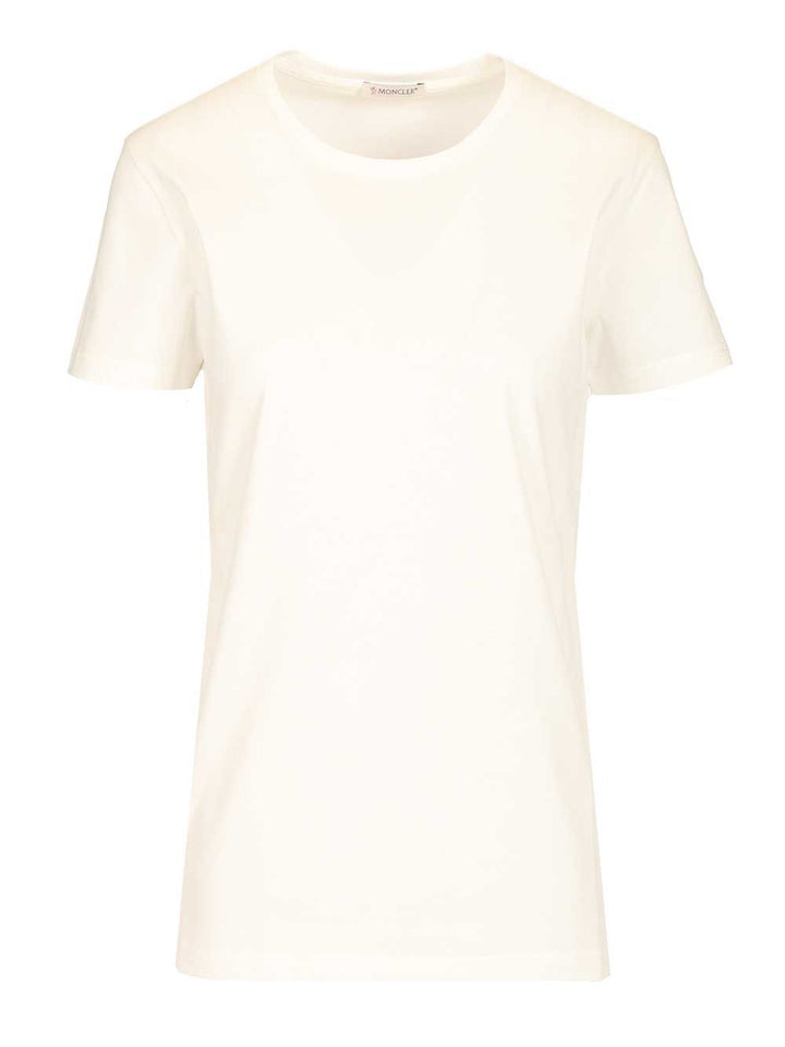 Moncler Cotton T-Shirt - White | d52852e206ce5b5734e5495871ac464b4aaf89d0