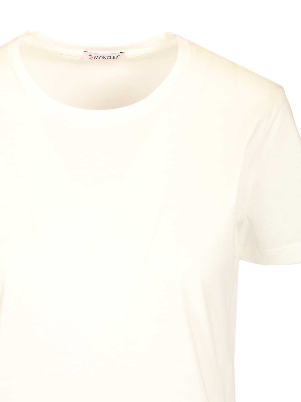 Moncler Cotton T-Shirt - White | 55b25c581fa65f60cc0b4dfa2381cd9d99a4c2e6