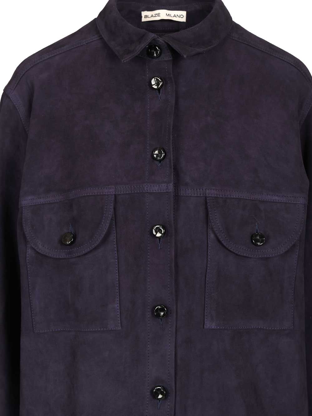 Blazé Milano Viva Berber Suede Shirt Shirts - Blue | 427fc4f501e487ed98cc572a4ac1ef5468e67917