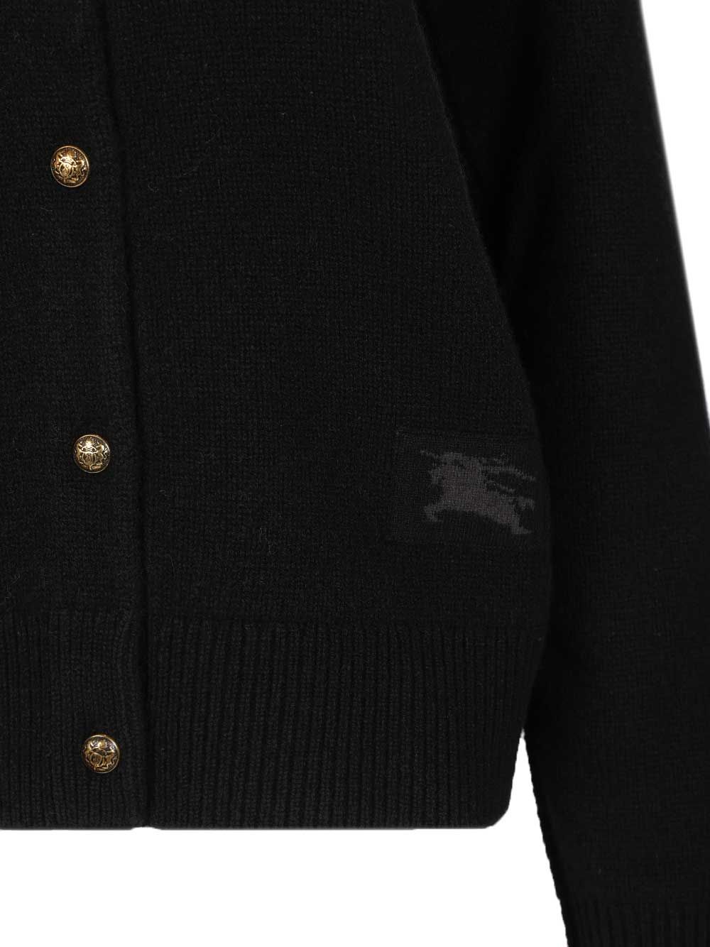 Burberry Cashmere Cardigan Knitwear - Black | 9c36857222134b71c94ec88aeec6dcb82c2fbf03