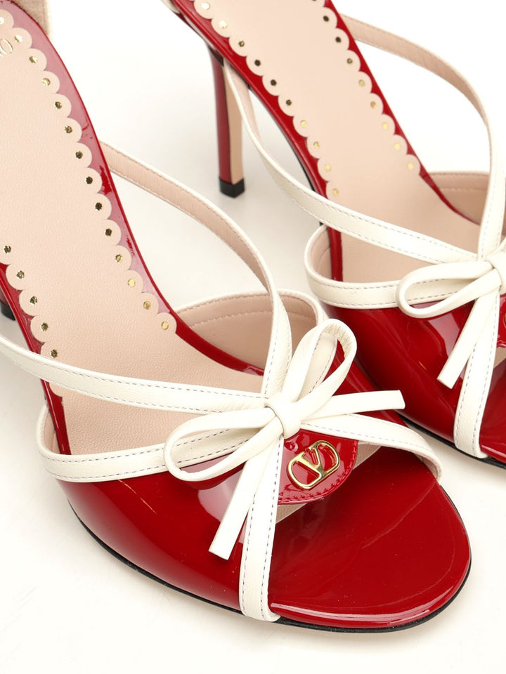 Valentino Garavani Bepointy Patent Leather Sandal Sandals - Red | 424917e295a15877b1991ceddbc23a64a5c4e756
