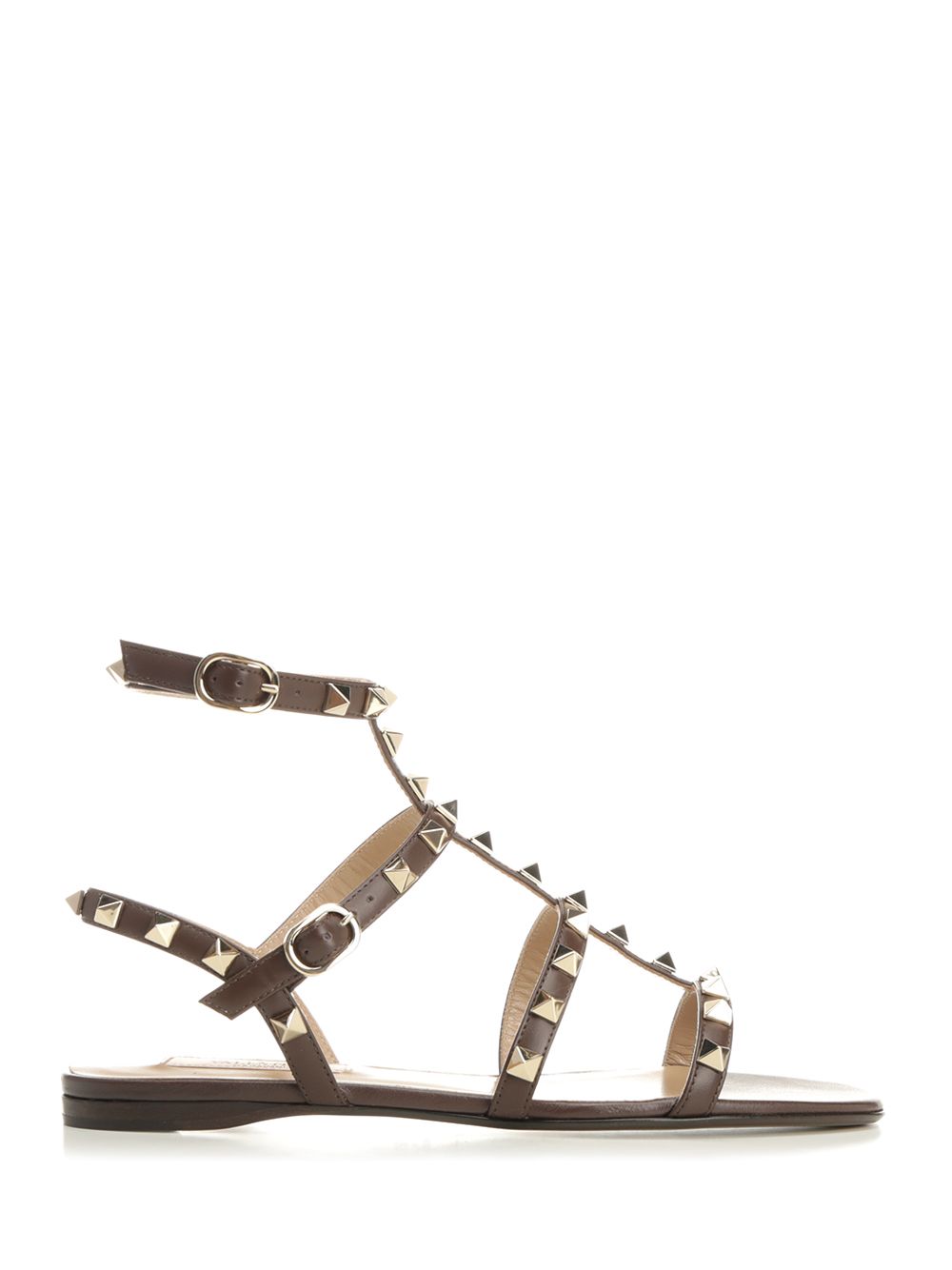 Valentino Garavani Rockstud Low Sandal Scarpe basse - Brown | 45e782c6832848735b8520980d5a3b45ced7e0dd