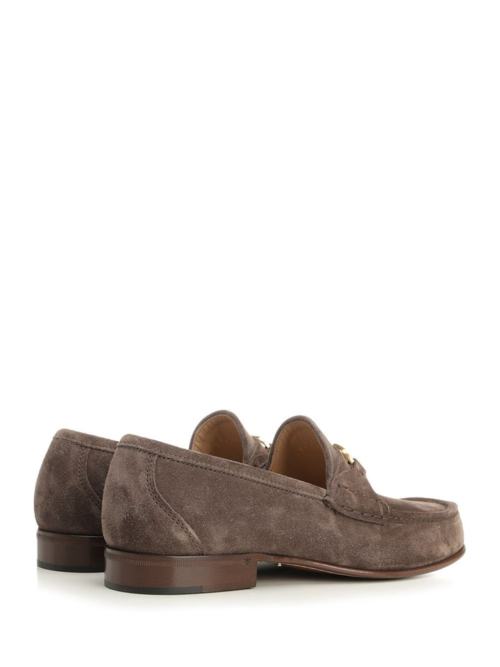 Valentino Garavani Vlogo Signature Suede Loafers Scarpe basse - Grey | ecab4d3626a6ce5955e2e33356ccb85018852548