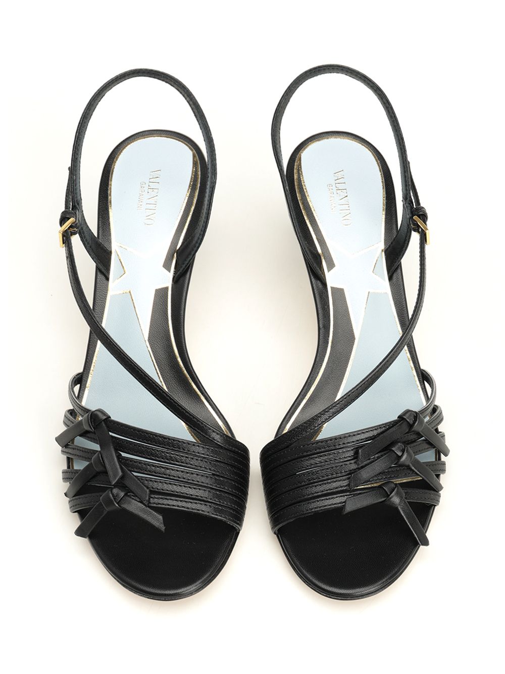 Valentino Garavani Nodine 55 Slingback Sandals - Black | 4ca2dbe819dbc2936354c6f5b0f8865c3d1f5155