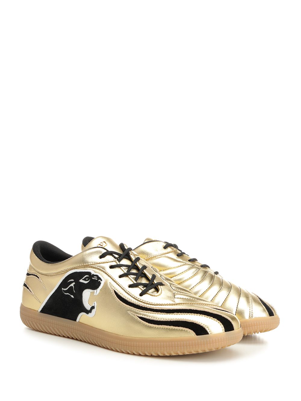 Valentino Garavani Kicky Sneaker In Laminated Nappa Sneakers - Beige | ef007b8b7acf4132dbffa3c27319fdd89d0ec895