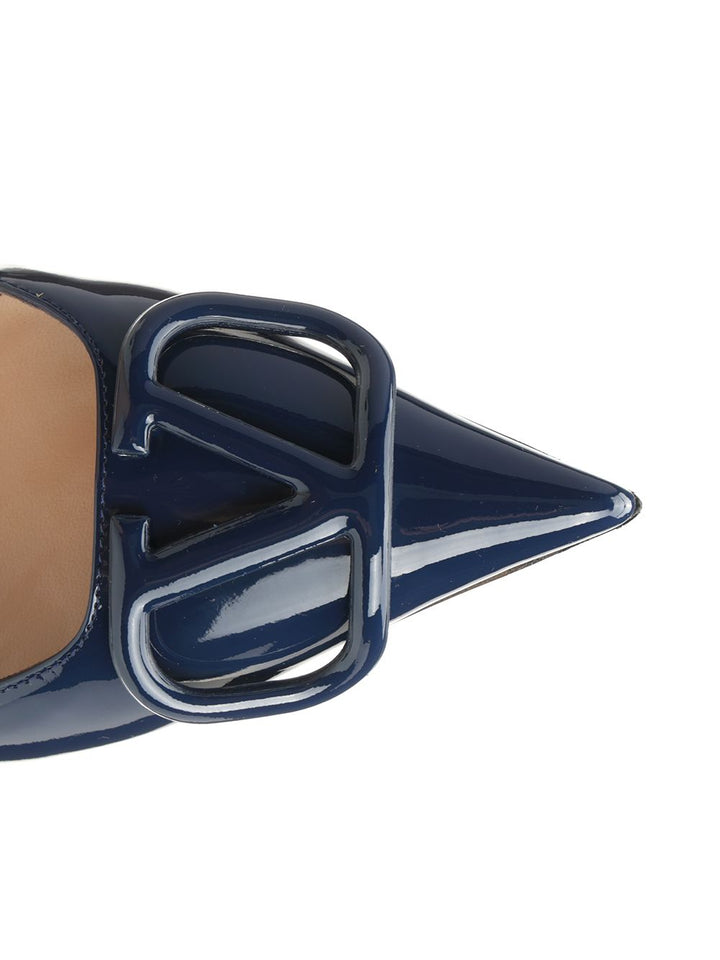 Valentino Garavani Vlogo Signature Slingback Pump Pumps - Blue | 3f92c02d54e2995678cb96d0b8d27e05606e84c5