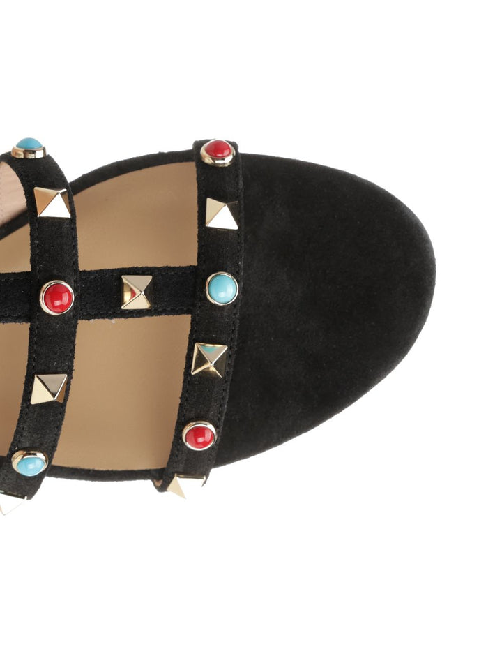 Valentino Garavani Rockstud Low Sandals Scarpe basse - Black | 1ea266c32c1521848920fe2e975db6ae16c6b1e8