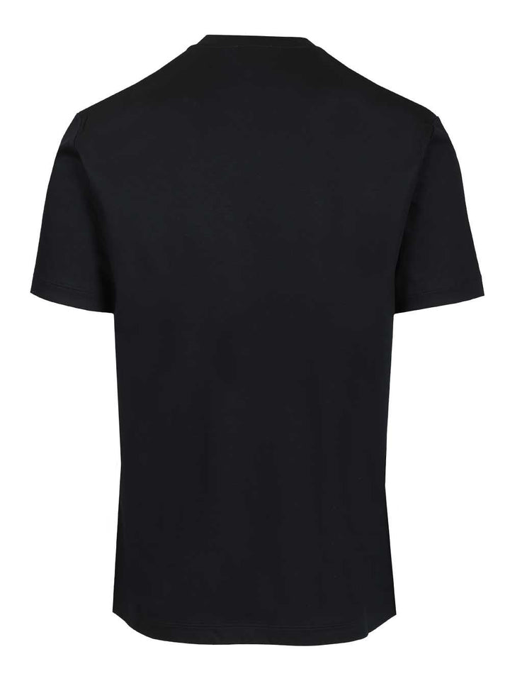 Giorgio Armani Cotton T-Shirt - Blue | e6021457bfda305980a6b10e07355a89e1f5e902