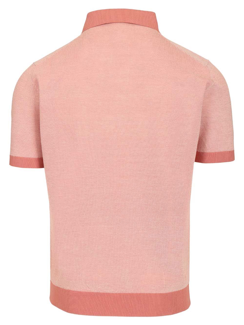 Filippo De Laurentiis Pique Polo shirt - Rose | 736c165b6c15272d5aea2380370ff761a2525bb8