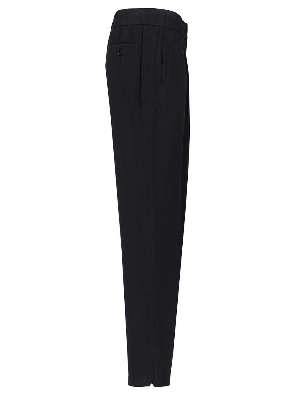 Giorgio Armani With Elastic Waist Trousers - Blue | 4c2e8feb0bec873263c51e97c9a152b7394a3063