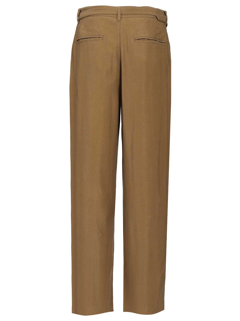 Giorgio Armani Tailored  With Pleats Trousers - Beige | 93a897c92690238fb9dfa19443d8893ff2dd24f3