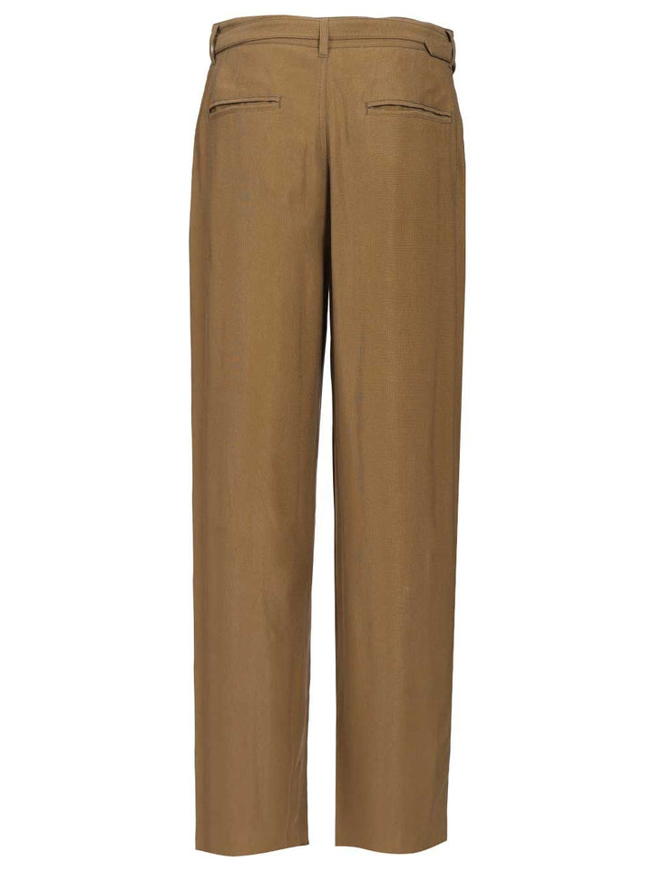 Giorgio Armani Tailored  With Pleats Trousers - Beige | 93a897c92690238fb9dfa19443d8893ff2dd24f3