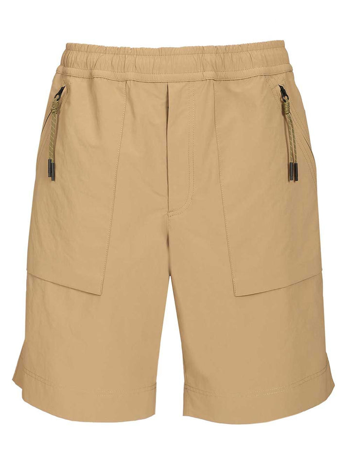 Moncler Grenoble Froissé Technical Shorts Trousers - Beige | 96fdbcf0fee0f633dd12e0570cfba252998011be