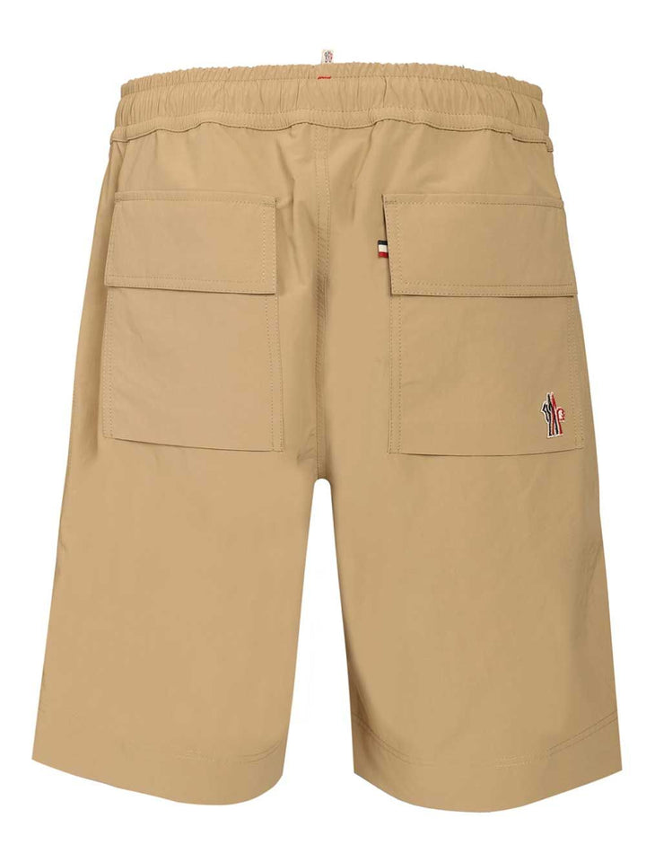Moncler Grenoble Froissé Technical Shorts Trousers - Beige | 18c8cce4589df592abffa8da927062ac54168a1a