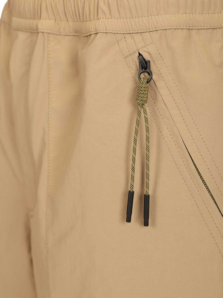 Moncler Grenoble Froissé Technical Shorts Trousers - Beige | 4545758eb8fb5ef2760e4c665aa716dc1c74b59f