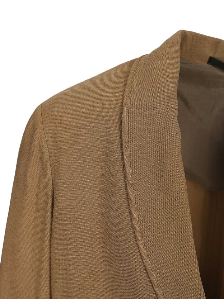 Giorgio Armani Deconstructed Blazer Jackets - Beige | 79a035eae9e48bc4c844be690143f68db0e69663
