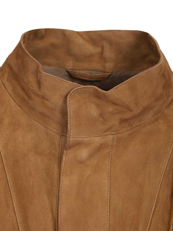 Giorgio Armani Suede Jacket Jackets - Beige | eaad71d82a2daee59f659a522c1673388cf9b5f8
