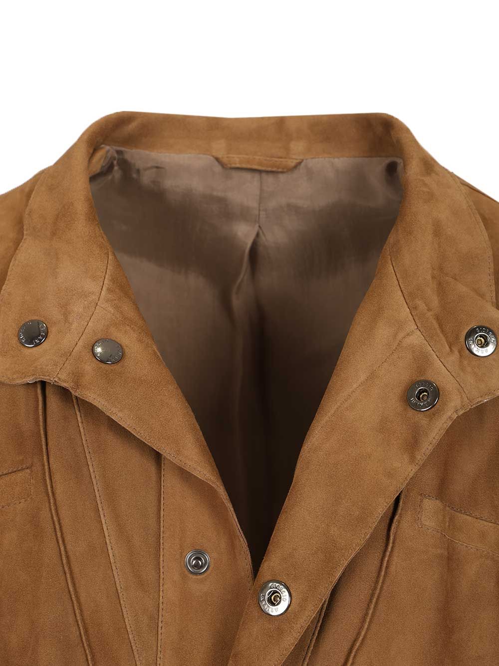 Giorgio Armani Suede Jacket Jackets - Beige | 1a9f4c38502da706b7f518e1b38144e26ca6e9a2