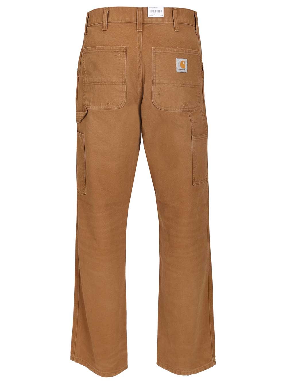 Carhartt Wip Single Knee Pant Organic Cotton Trousers - Brown | 3094f47f2b08ed2c022fd4b323e5964c71f68b31