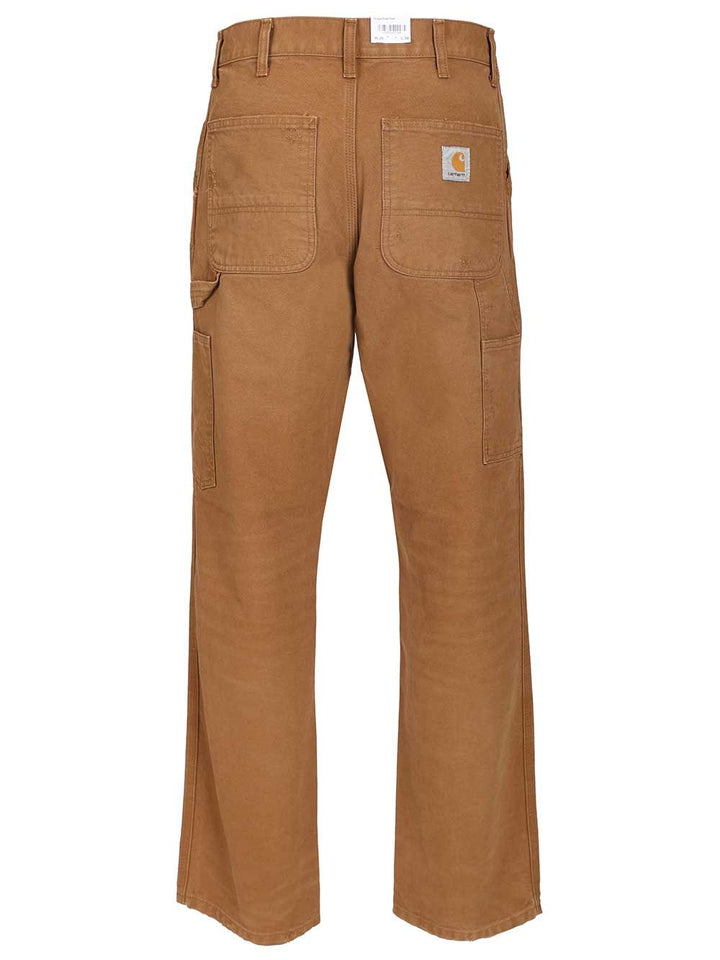 Carhartt Wip Single Knee Pant Organic Cotton Trousers - Brown | 3094f47f2b08ed2c022fd4b323e5964c71f68b31