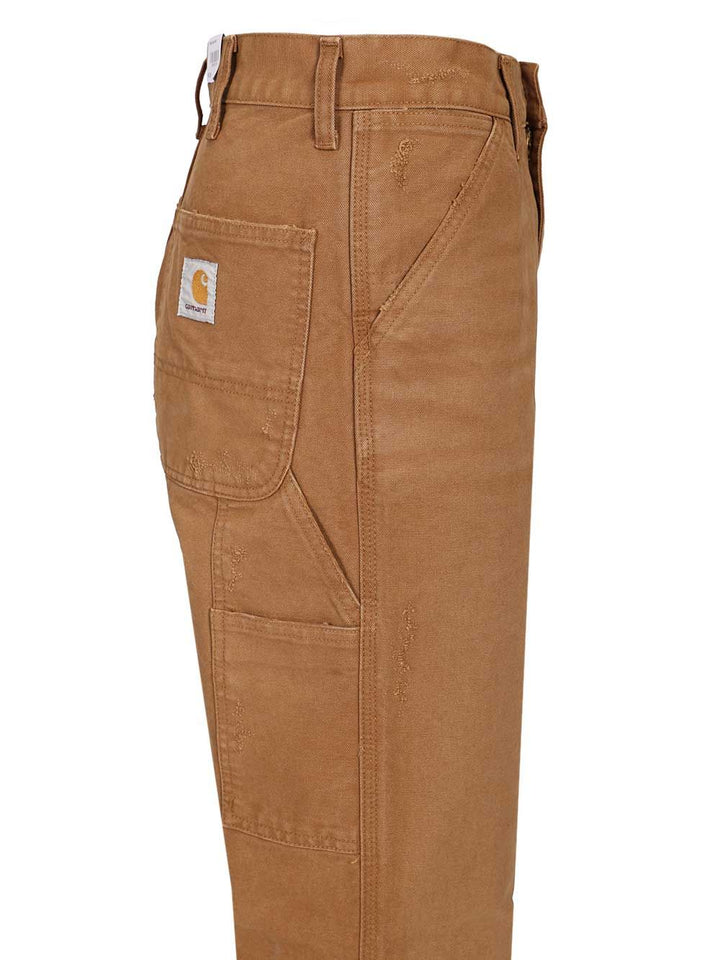 Carhartt Wip Single Knee Pant Organic Cotton Trousers - Brown | 0473127b29e2d8fd5eaa2c5557ee505c181c2272