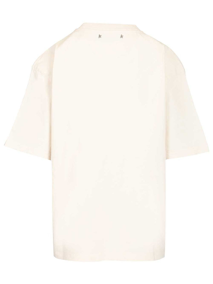Golden Goose Deluxe Brand Cotton  With Print T-Shirt - White | ef4d49cf4b56fe193ae191f8933e916ebdf5a1d4