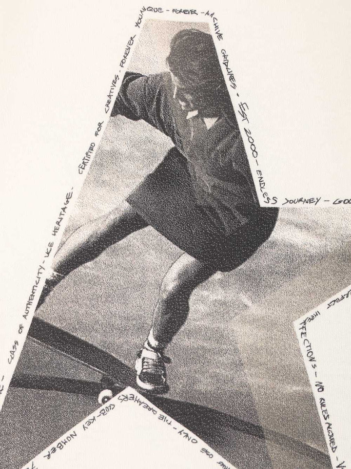 Golden Goose Deluxe Brand Cotton  With Print T-Shirt - White | a0849d5d5558daf1a63197e82cf742a002e5fd4b