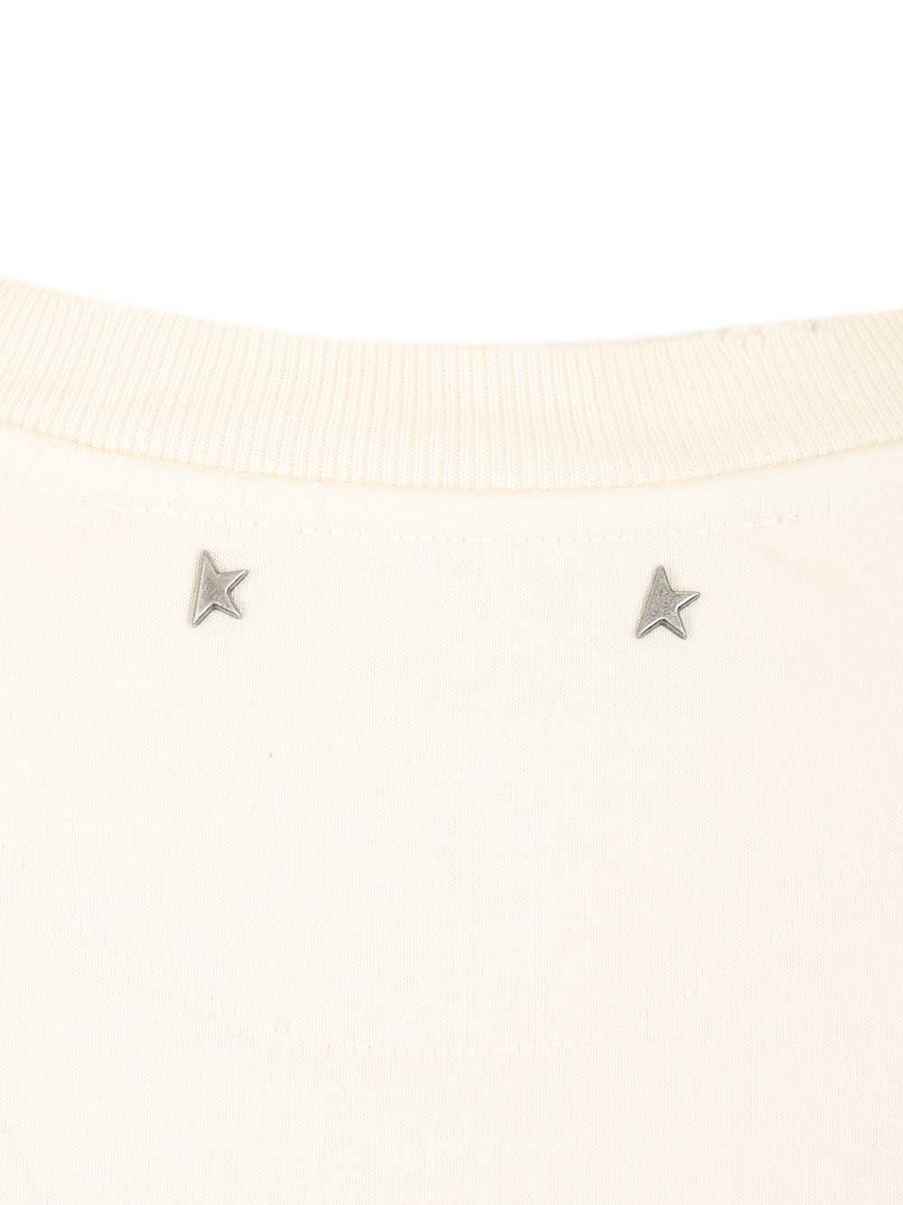 Golden Goose Deluxe Brand Reverse Logo T-Shirt - White | 7dfab06979c9b53bc42cdb0bc431109e2c87e4f9