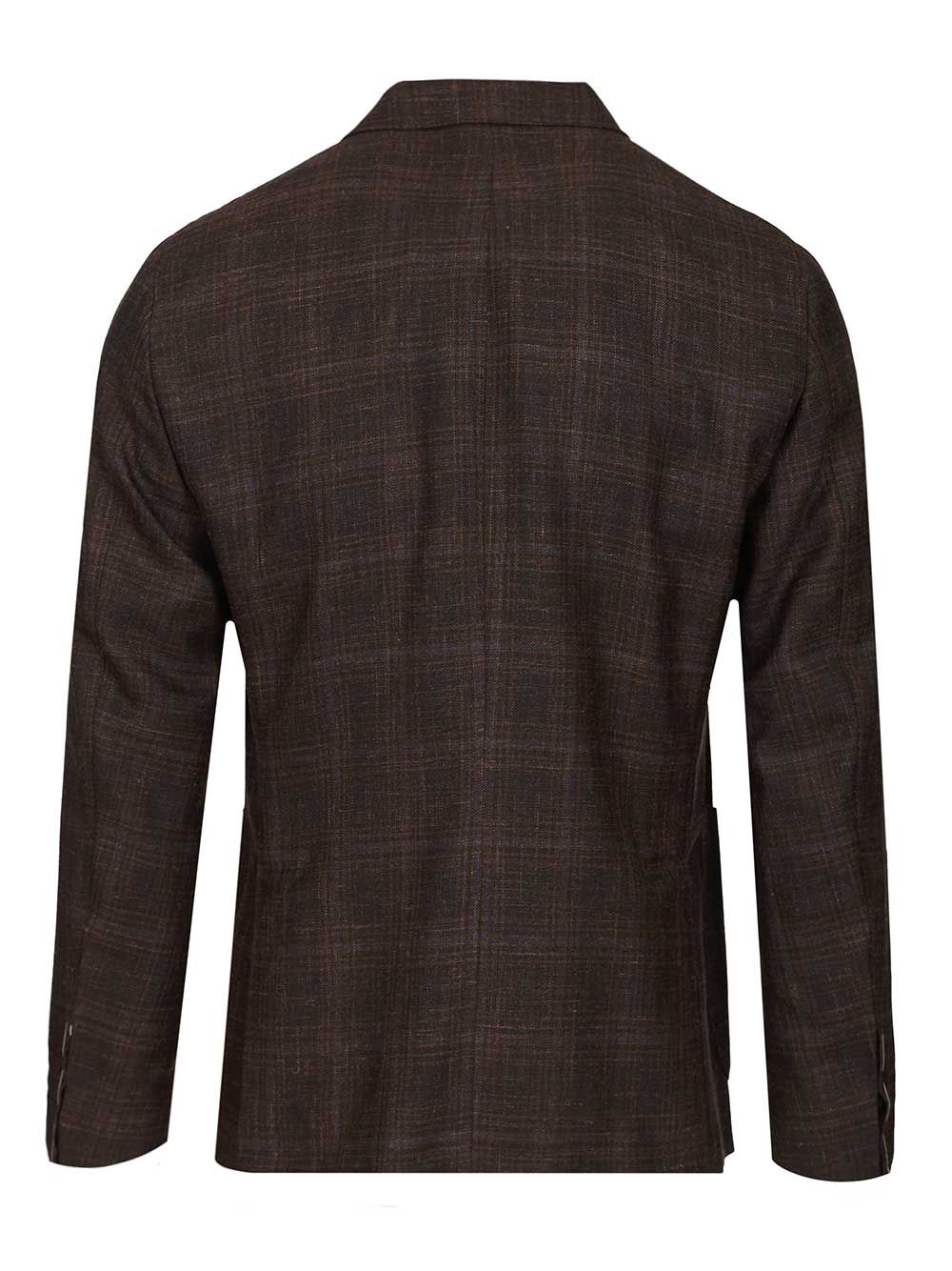 Al Duca D'Aosta Single-Breasted Check Blazer Jackets - Brown | 00bf35dac850fde52fb0e803c56d6545bb5f33f2