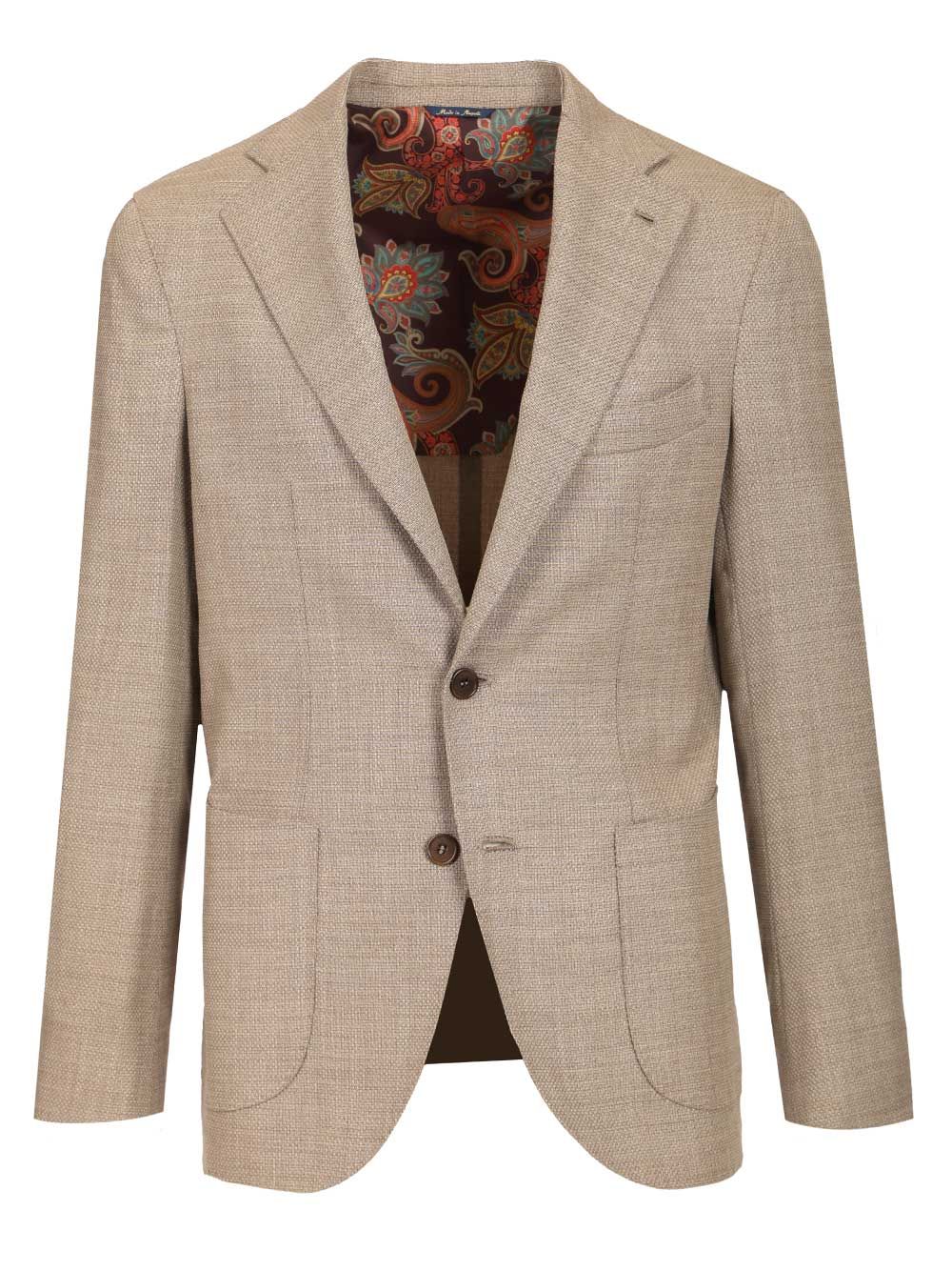 Al Duca D'Aosta Single-Breasted Blazer Jackets - Beige | 91be29f5293fcc8418f955000dbb97de9d419ccf