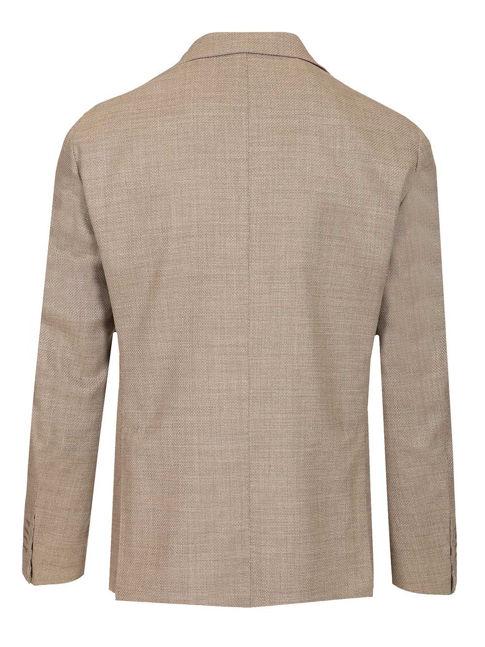 Al Duca D'Aosta Single-Breasted Blazer Jackets - Beige | 732b808656ccd18dd1026b8ad815d5c26310be44