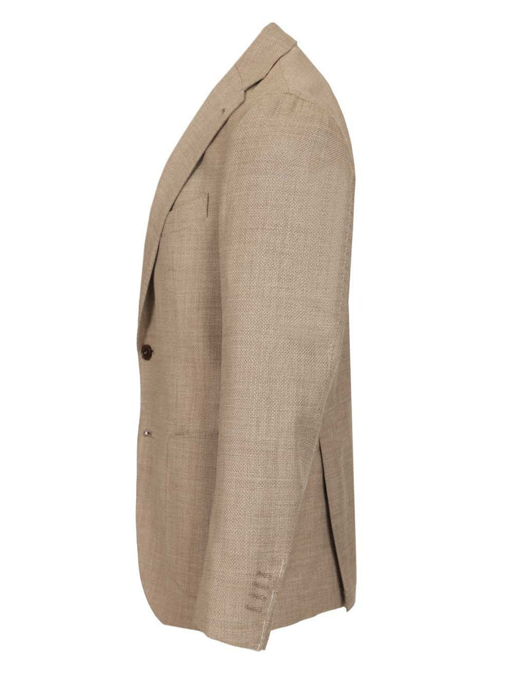 Al Duca D'Aosta Single-Breasted Blazer Jackets - Beige | 0d9fc8e1fd6a4298bc3e904415b5a4275fe92b1f