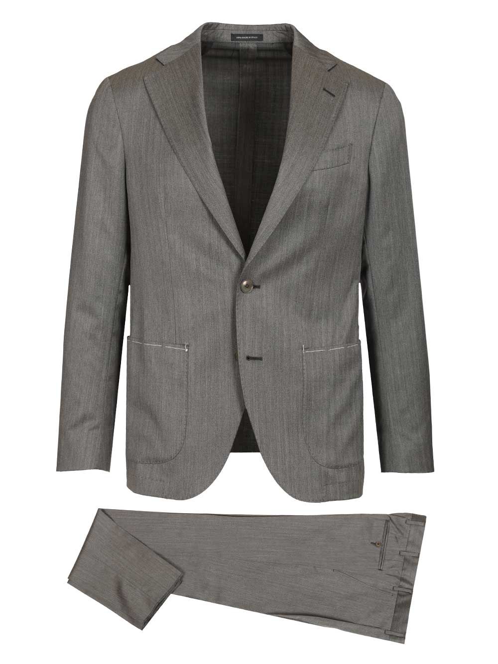Al Duca D'Aosta Single-Breasted Suit Dresses - Grey | bd8fca36359576699d93ff3d39d9841eb8abe44b
