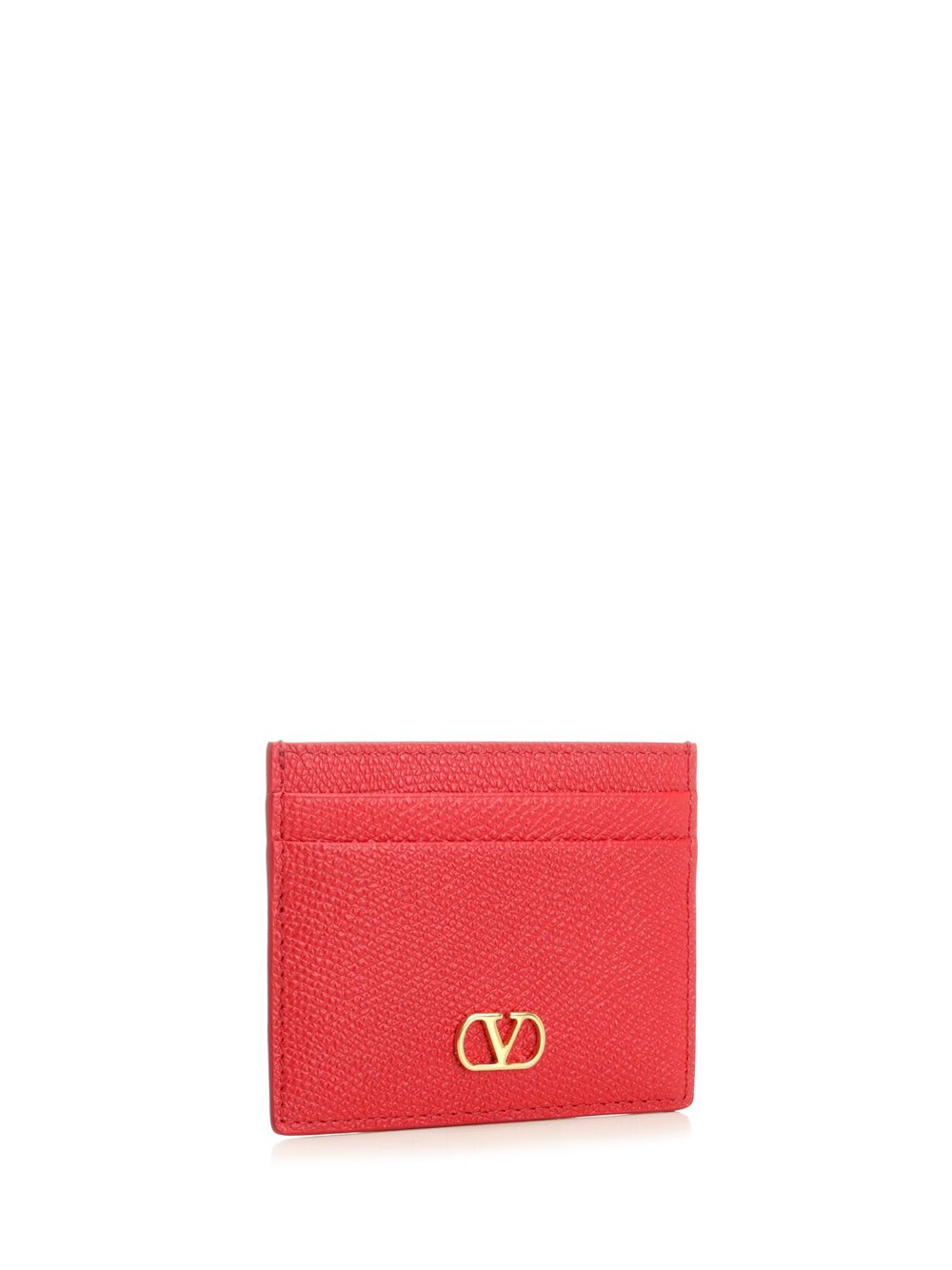 Valentino Garavani Vlogo Signature Card Holder Small leather goods - Red | d66abfdc3e4c6aac24cc8ac55be3c2401145a243