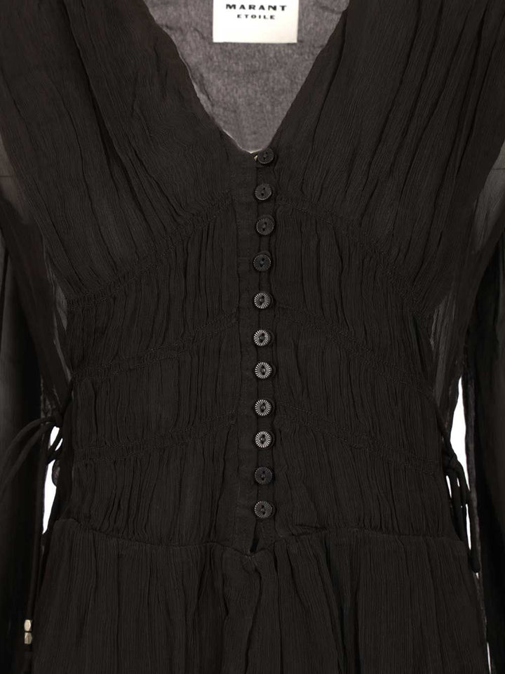 Marant Etoile Loriena Dress Dresses - Black | dcf5a56152e2a4041b68d17b50c80cb7a8a43fdf