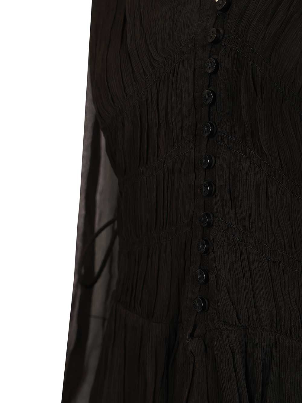 Marant Etoile Loriena Dress Dresses - Black | 2b3b385ebda4a61e2a6354e4b4a962e5db47b4c1