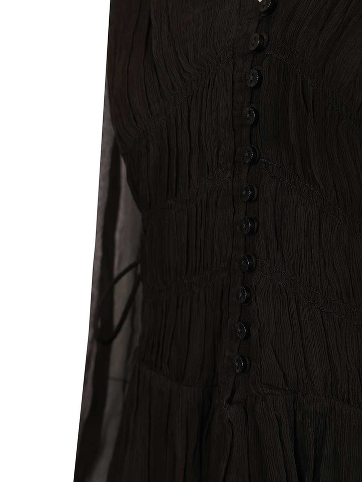 Marant Etoile Loriena Dress Dresses - Black | 2b3b385ebda4a61e2a6354e4b4a962e5db47b4c1